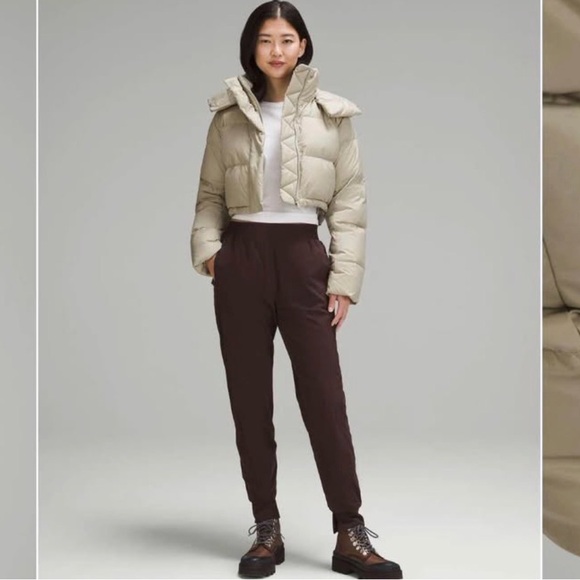 Lululemon Wunder Puff Super-Cropped Jacket – Heathered Raw Linen - Picture 10 of 10